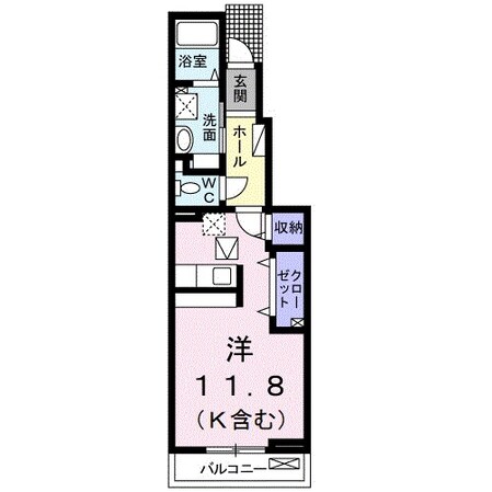 南日永駅 徒歩8分 1階の物件間取画像